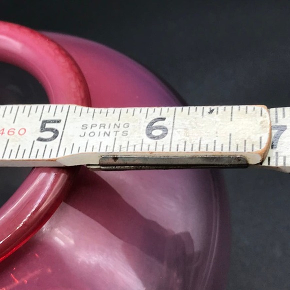Vintage Stephen Dale Edwards Hand Blown Red Opalescent Bowl Pilchuck Glass '79 - Picture 7 of 11